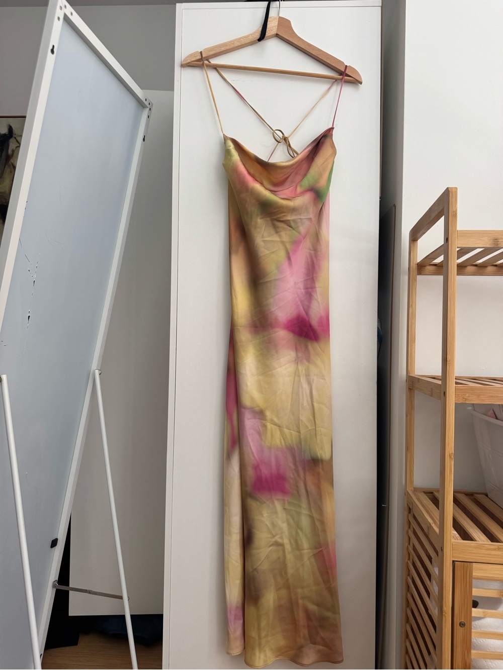 Elegant Maxi Multicolor Strapless Dress - Picture 3 of 9
